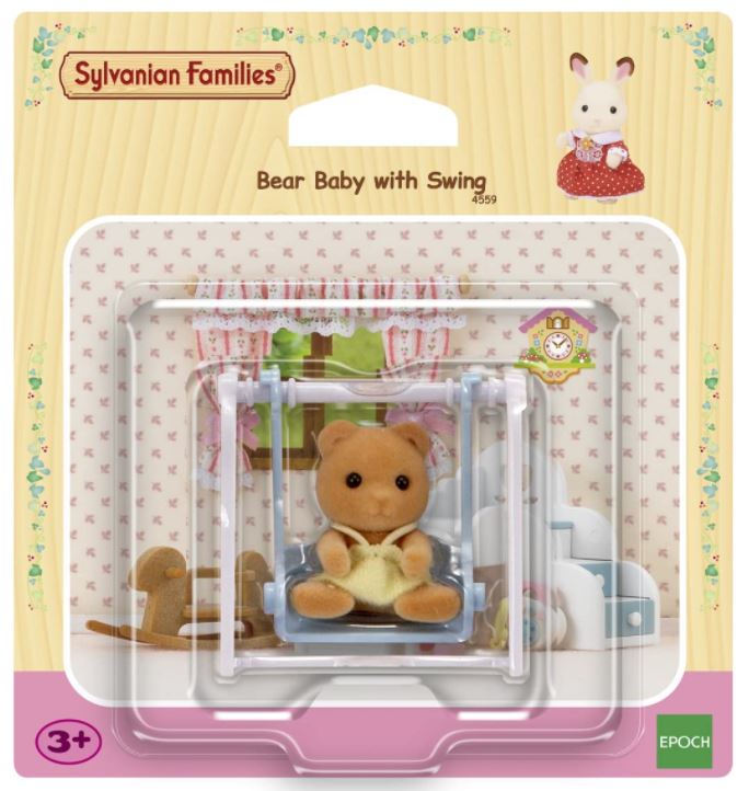 SYLVANIAN Baby miś na huśtawce 04559