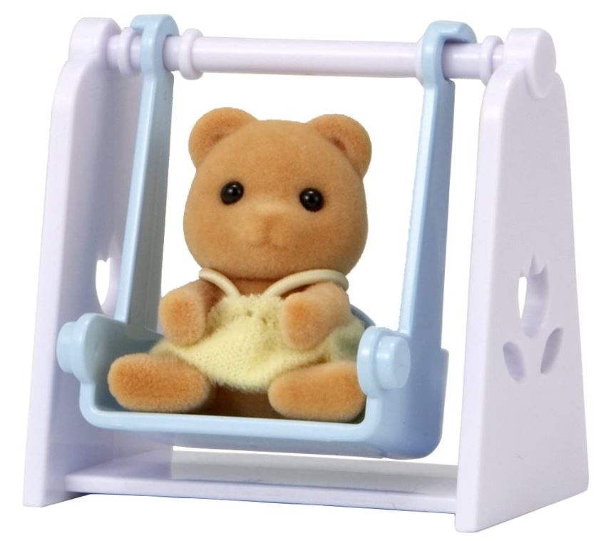 SYLVANIAN Baby miś na huśtawce 04559