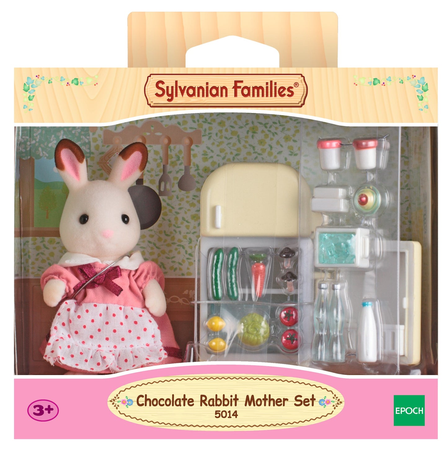 SYLVANIAN Zestaw z mamą królików+lodówka 05014