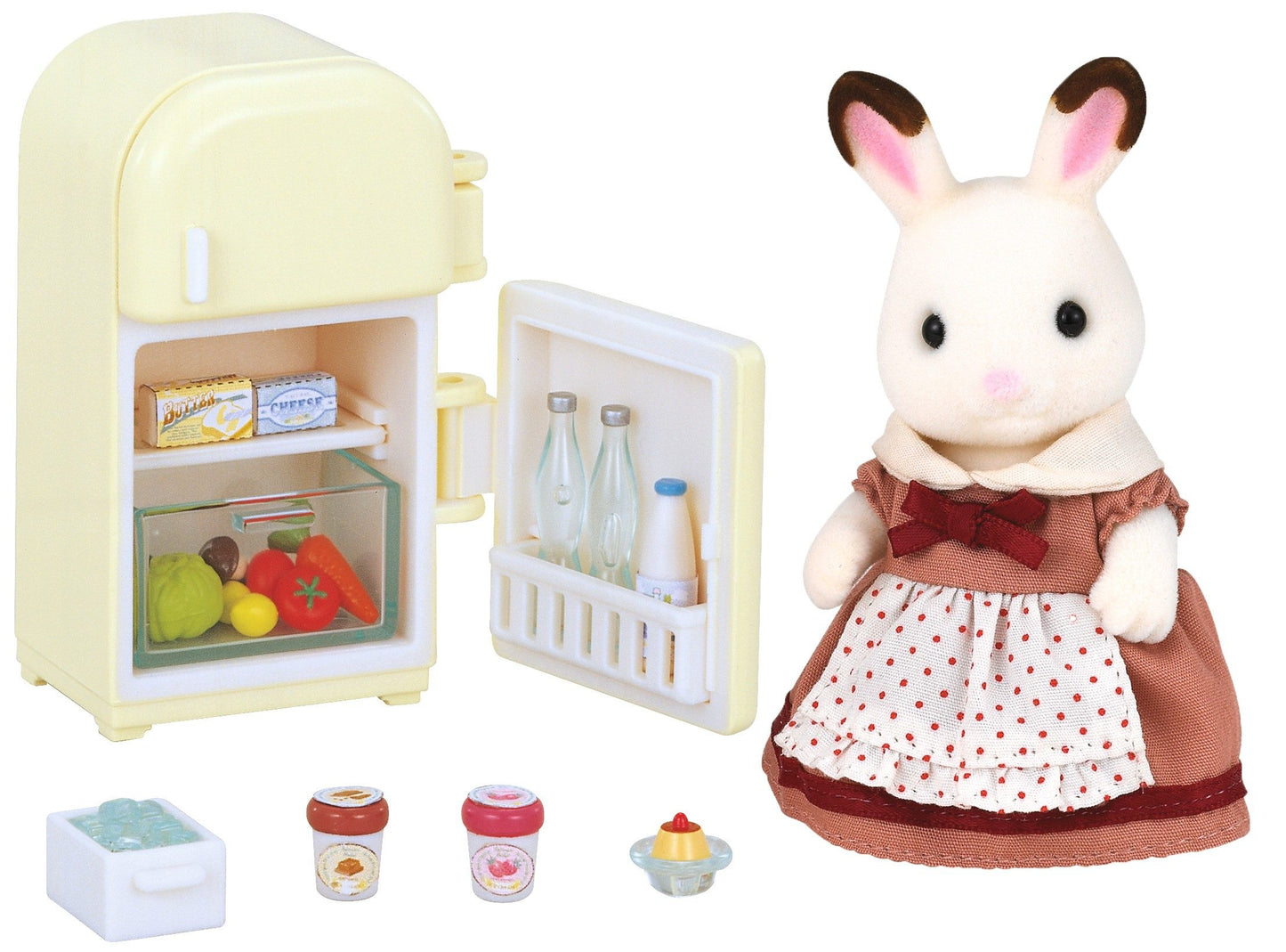 SYLVANIAN Zestaw z mamą królików+lodówka 05014