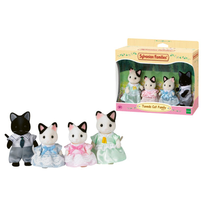 SYLVANIAN Rodzina kotków z czarnym uszkiem 05181