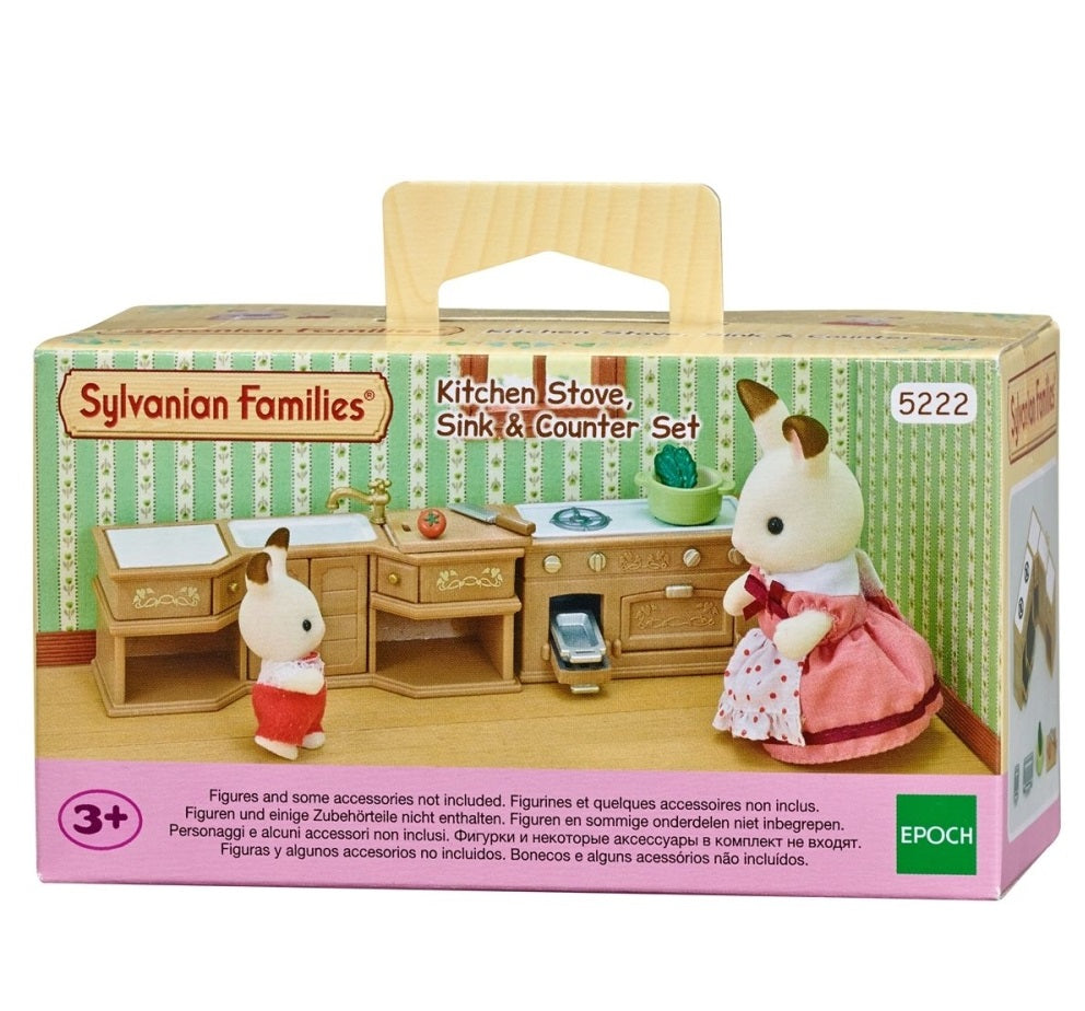 SYLVANIAN Zestaw kuchenny kuchenka+zlew+blat 05222