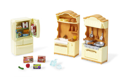 SYLVANIAN Wiejska kuchnia z lodówką