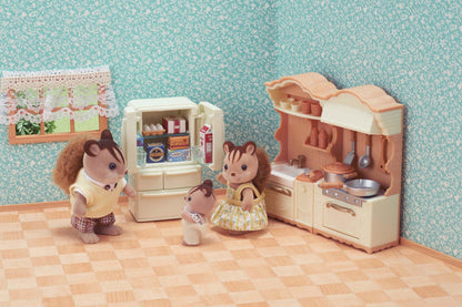 SYLVANIAN Wiejska kuchnia z lodówką
