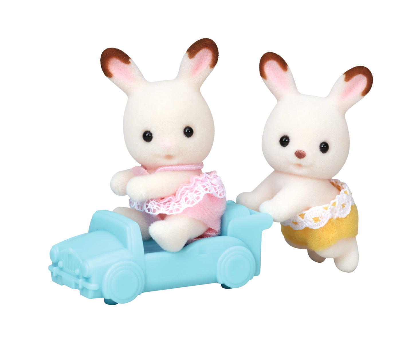 Sylvanian Bliźniaki królików z czekoladowymi uszkami