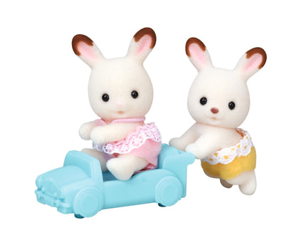 Sylvanian Bliźniaki królików z czekoladowymi uszkami