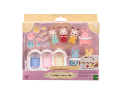 Sylvanian trojaczki króliczków z czekoladowymi uszami