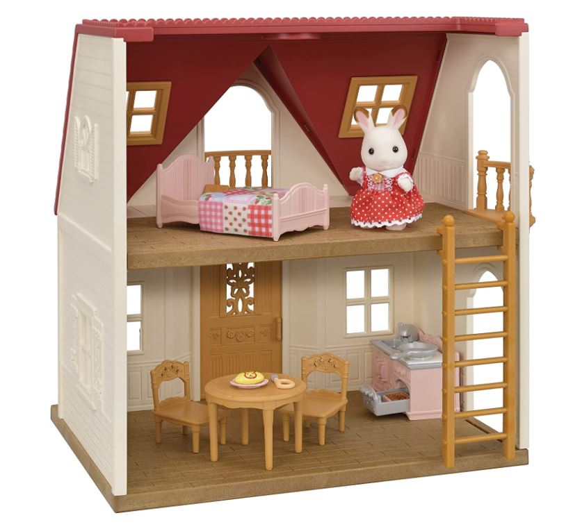 Sylvanian przytulny domek wiejski z czerwonym dachem