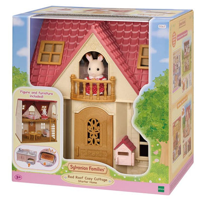 Sylvanian przytulny domek wiejski z czerwonym dachem
