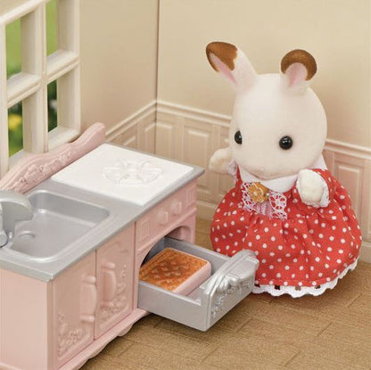 Sylvanian przytulny domek wiejski z czerwonym dachem