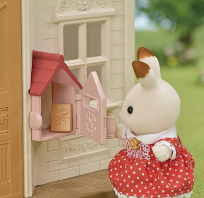 Sylvanian przytulny domek wiejski z czerwonym dachem