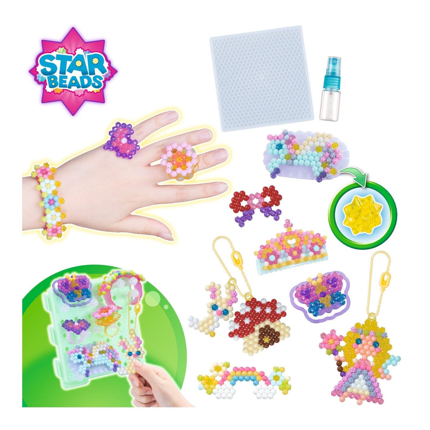 Aquabeads świat wróżek koraliki gwiazdki