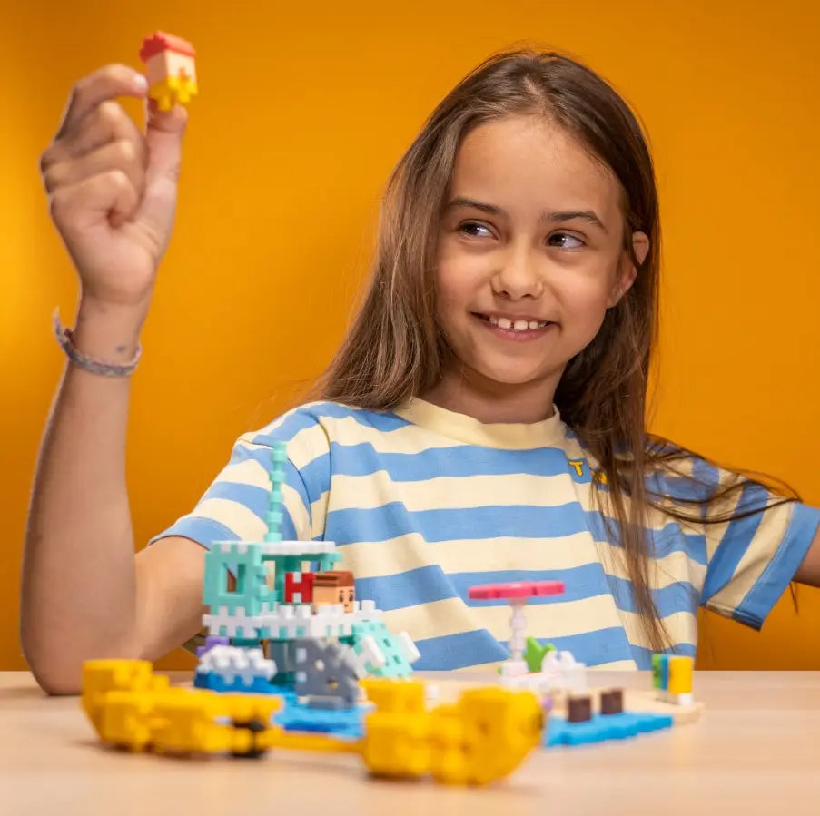 Klocki wafle mini Plaża 148 elementów