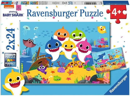 RAVENSBURGER Puzzle Baby Shark 2x24 051243