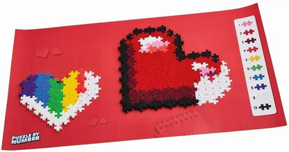 Plus-plus puzzle by number serce 250 elementów