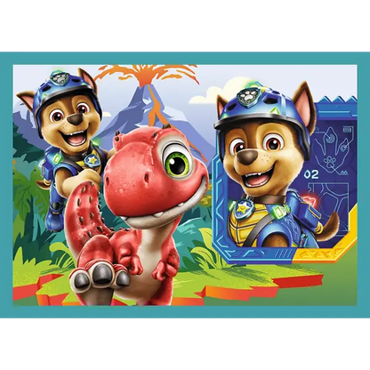 PUZZLE 4w1 Historie z wyspy dinozaurów 34687