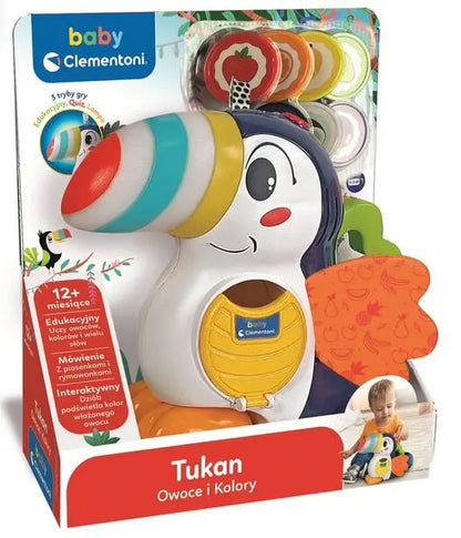 Interaktywny Tukan Adrian owoce i kolory