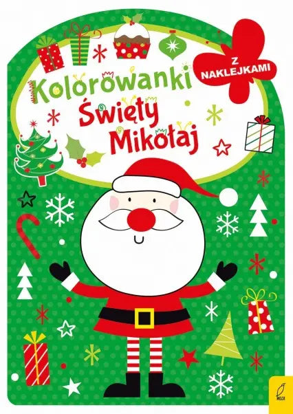 Kolorowanka z wykrojnikiem. Święty Mikołaj