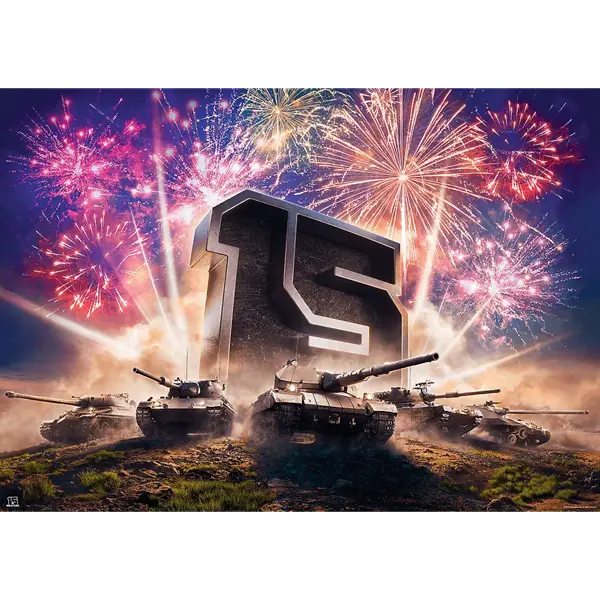 Puzzle Premium Plus Quality 1000 el. 15-lecie World of Tanks