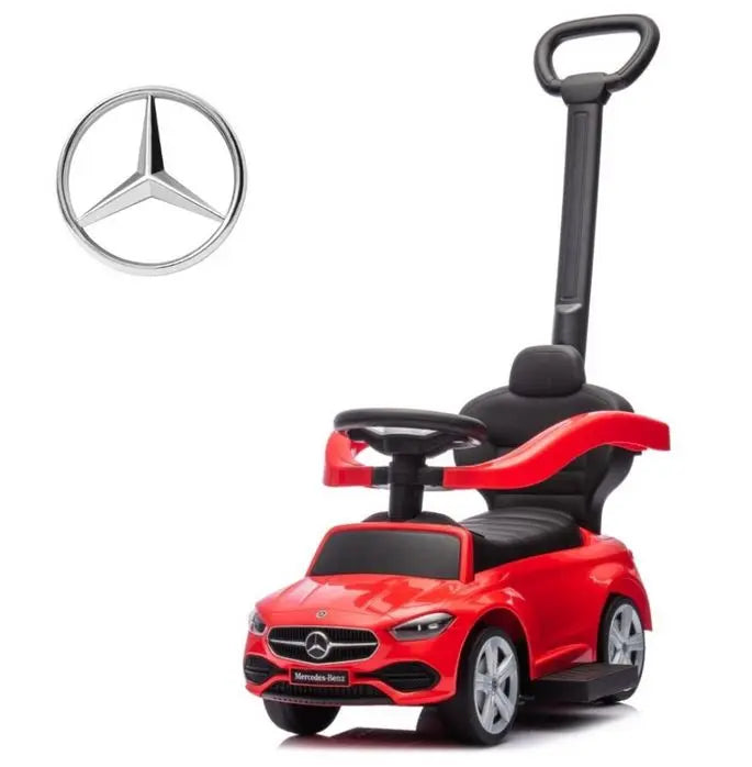 Jeździk z rączką Mercedes red 6104 27133