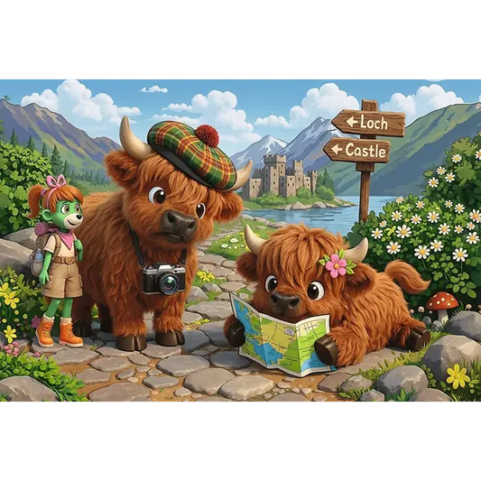 PUZZLE 160 InspiredByTrends Urocza krówka 15449