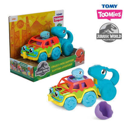 Tomy toomies pojazd z dino + mama dino