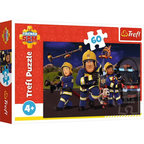 Puzzle 60 el. Bohater w mundurze- Strażak Sam