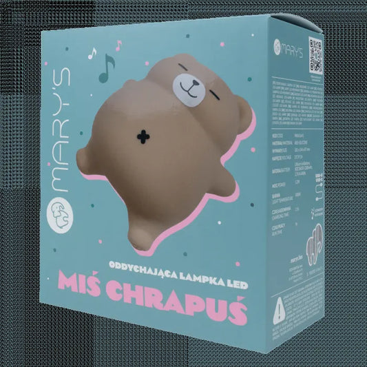Oddychająca lampka LED - Miś Chrapuś