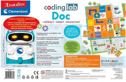Education uczę się bawiąc coding lab doc mówiący robot edukacyjny