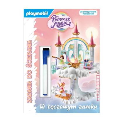 Playmobil princess magic zadania do ścierania w tęczowym zamku