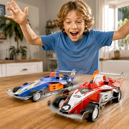 Hot Wheels Maker Kitz 2x cars Make and Race