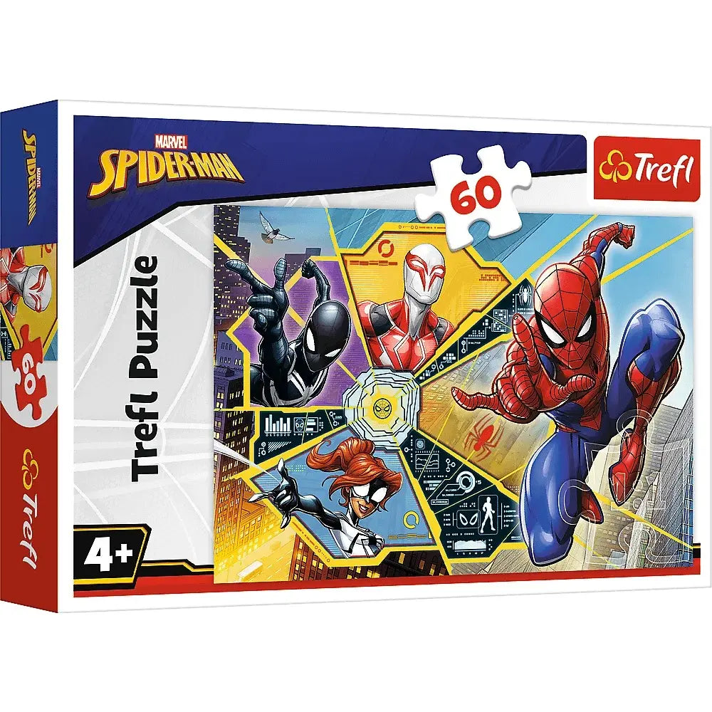 Puzzle 60 w sieci /marvel spiderman