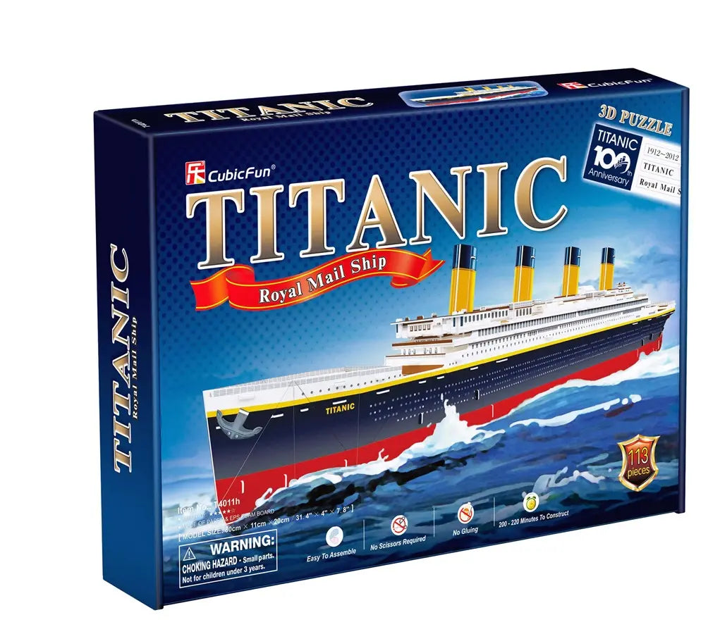 Cubic fun puzzle 3d titanic