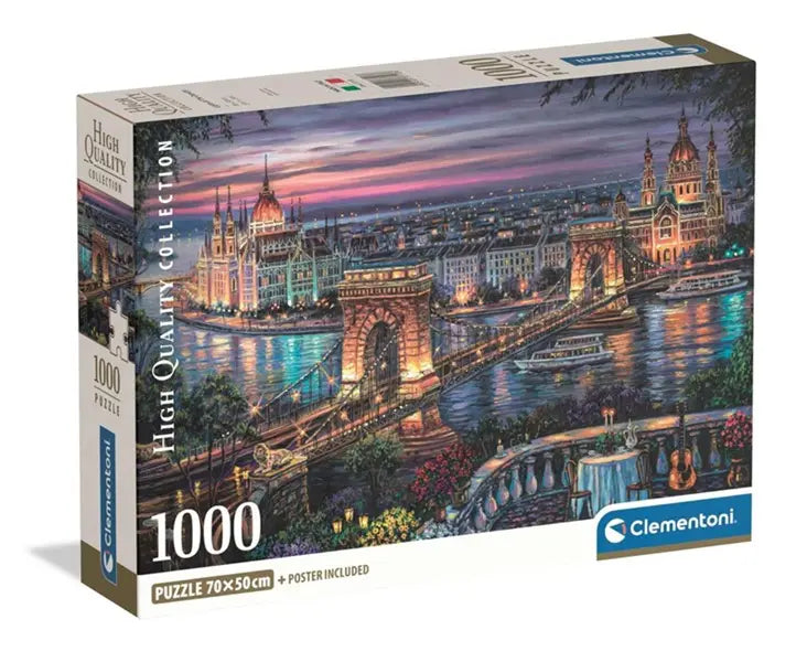 Puzzle 1000 Compact Lights of the Danube