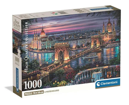 Puzzle 1000 Compact Lights of the Danube