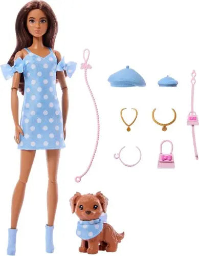Barbie Twinning Looks lalka + piesek