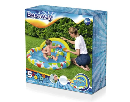 Basenik z tablicą edukacyjną 120x117x46