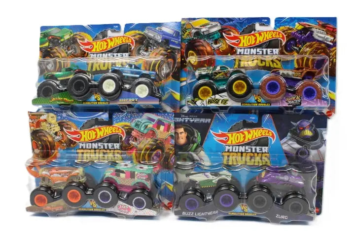 Hot wheels monster truck 1:64 pojazdy 2-pack