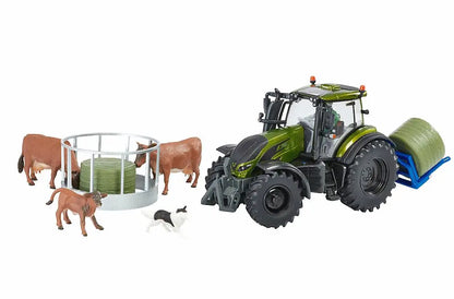 Britains metalic green valtra zestaw