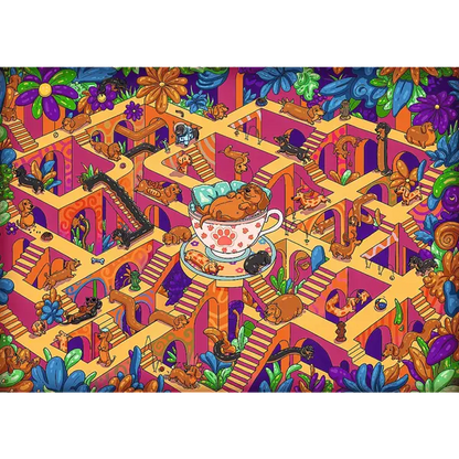 PUZZLE 500 PremPlus Maze Wesołe jamniki 37630