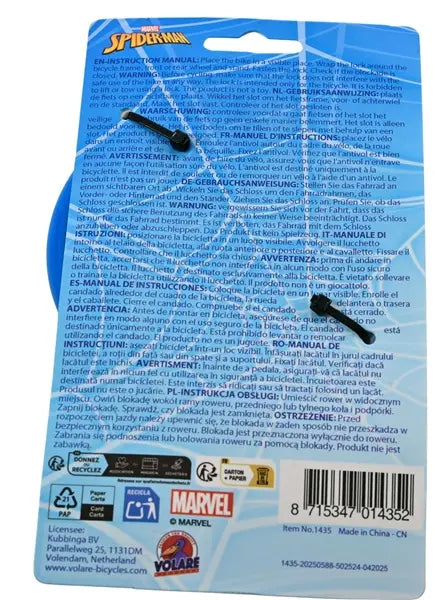 Blokada do roweru Spiderman