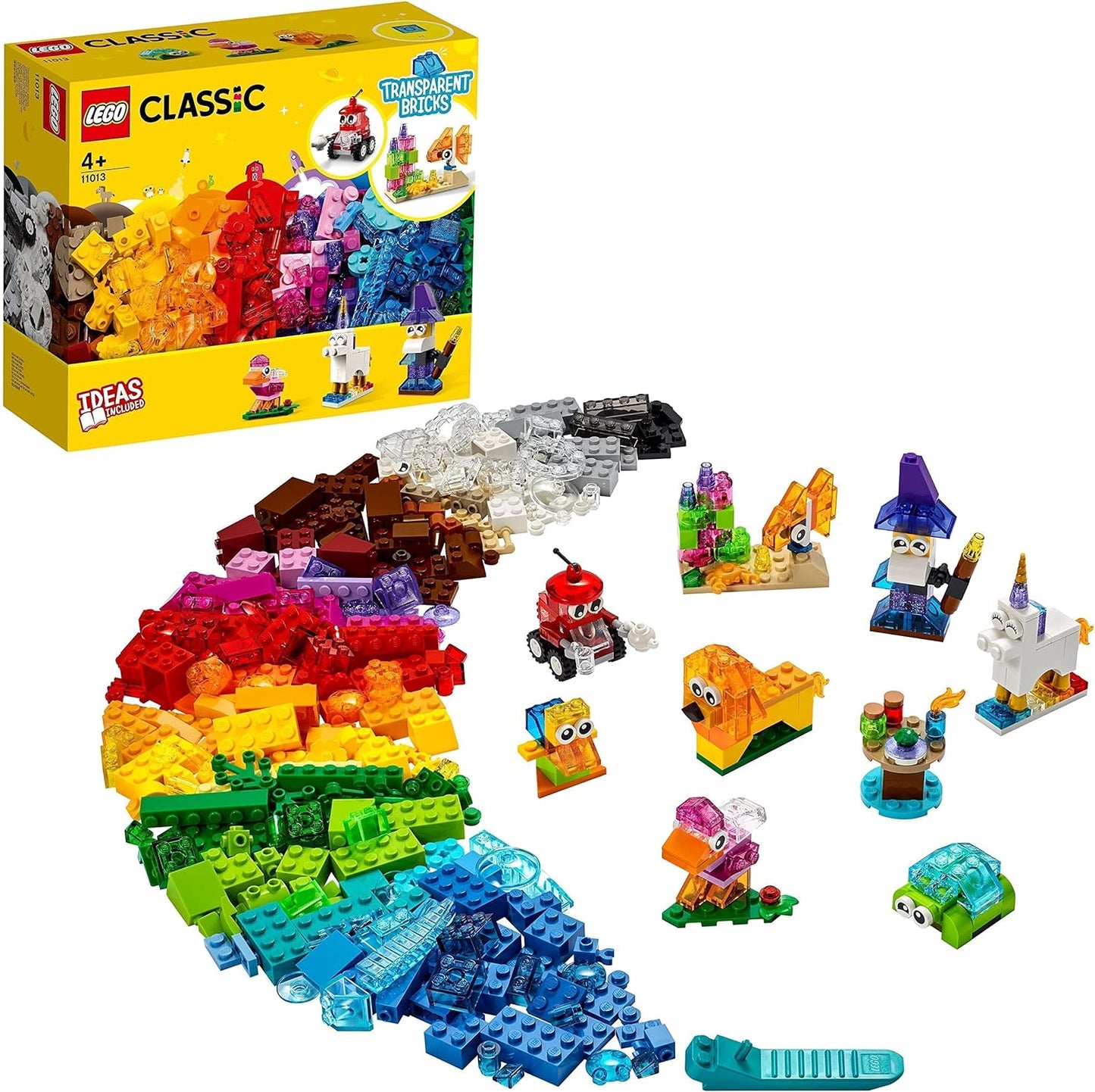 LEGO CLASSIC 4+ Kreatywne przezroczyste 11013