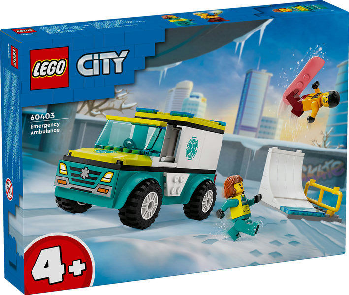 LEGO CITY Karetka i snowboardzista 60403