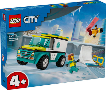 LEGO CITY Karetka i snowboardzista 60403