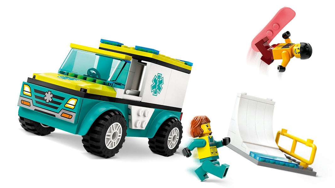 LEGO CITY Karetka i snowboardzista 60403