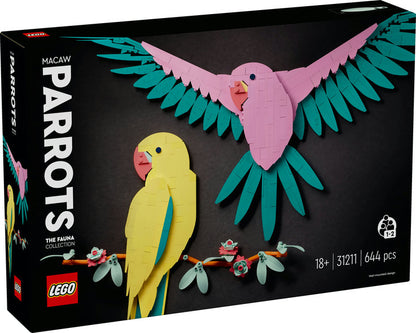 LEGO ART Kolekcja zwierząt Papugi Ary 31211