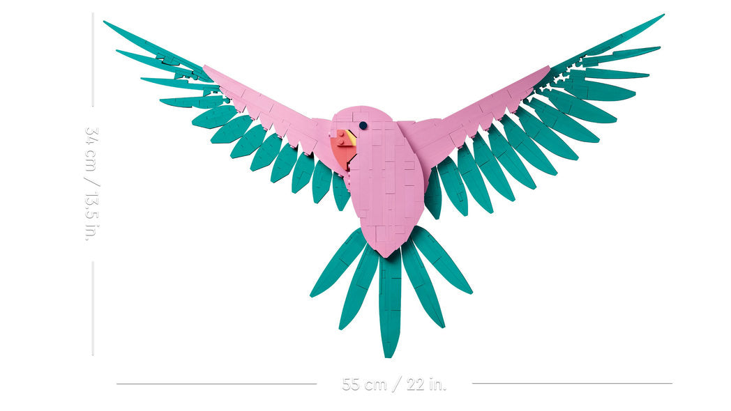 LEGO ART Kolekcja zwierząt Papugi Ary 31211