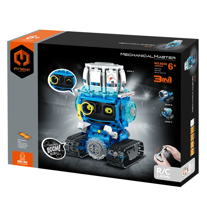 Immaster rc inteligentny robot programujący 3w1 494 elementy
