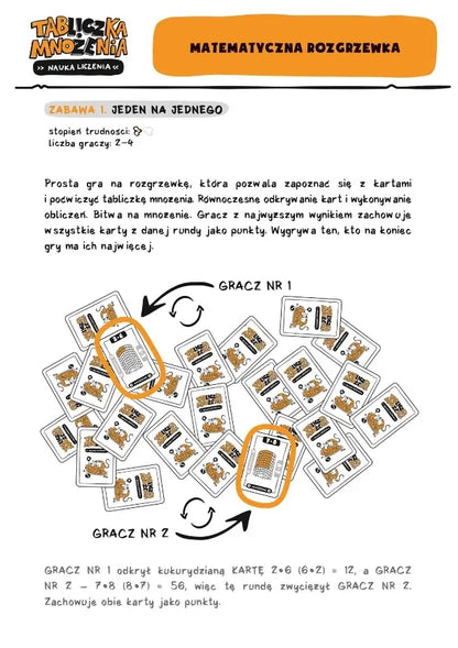 Gra edukacyjna - Tabliczka mnożenia. Nauka liczenia