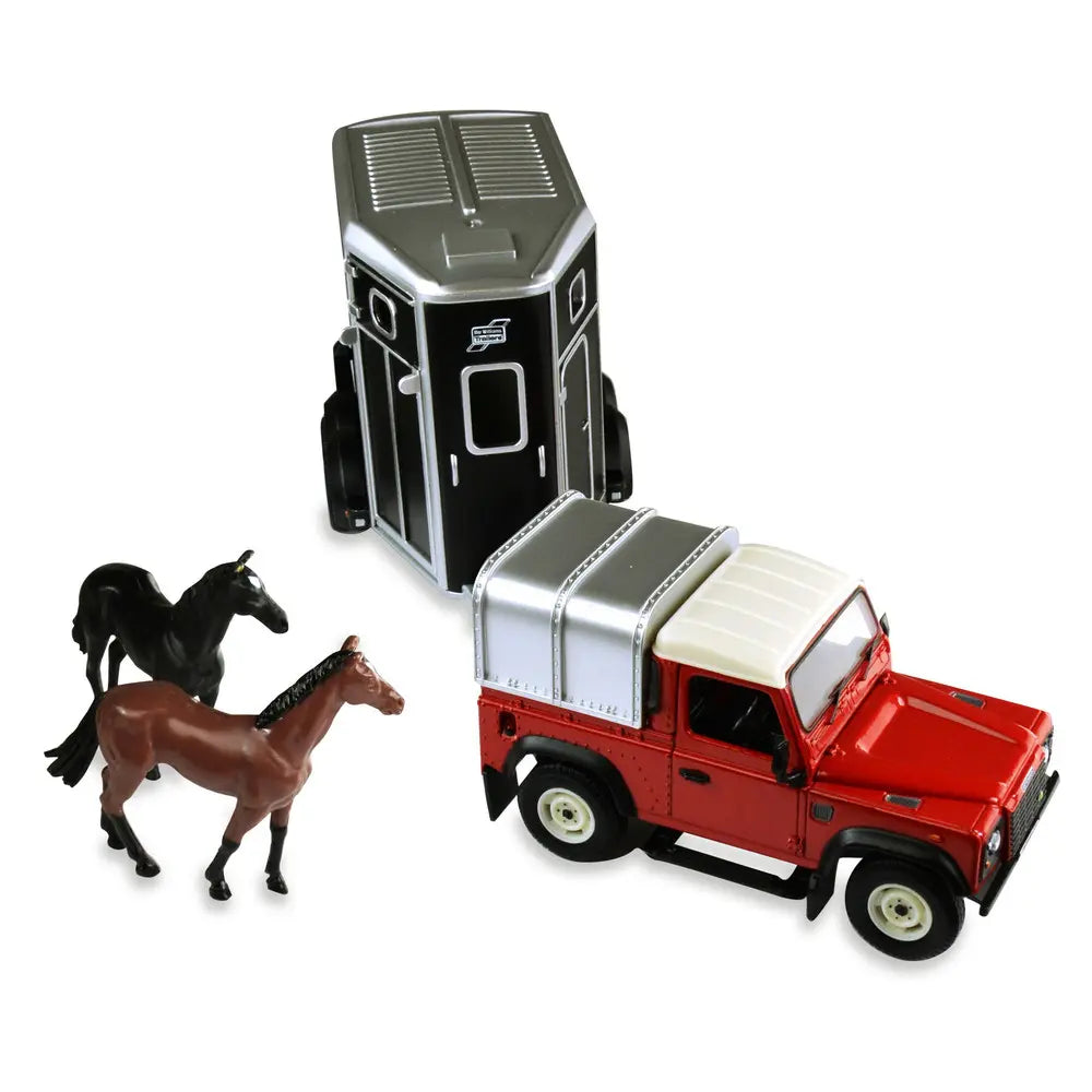 TOMY Britains Land Rover z przyczepą d/koni 43239